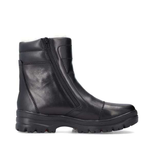 Rieker Leather Men's boots| F5493 Ankle BootsFlip Grip - Black | Free Delivery