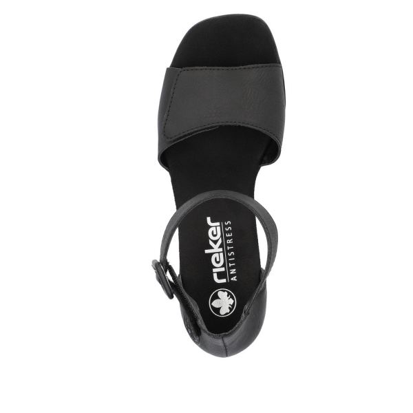 Rieker Women's sandals | Style 64750 Dress Sandal - Black | Free Delivery