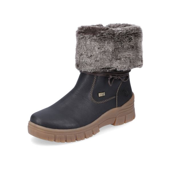 Remonte Synthetic leather Women's mid height boots| D0E70 Mid-height Boots - Black | Free Delivery
