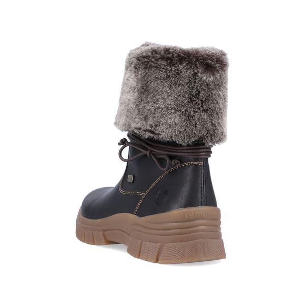 Remonte Synthetic leather Women's mid height boots| D0E70 Mid-height Boots - Black | Free Delivery