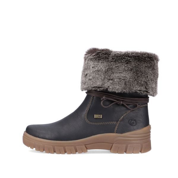 Remonte Synthetic leather Women's mid height boots| D0E70 Mid-height Boots - Black | Free Delivery