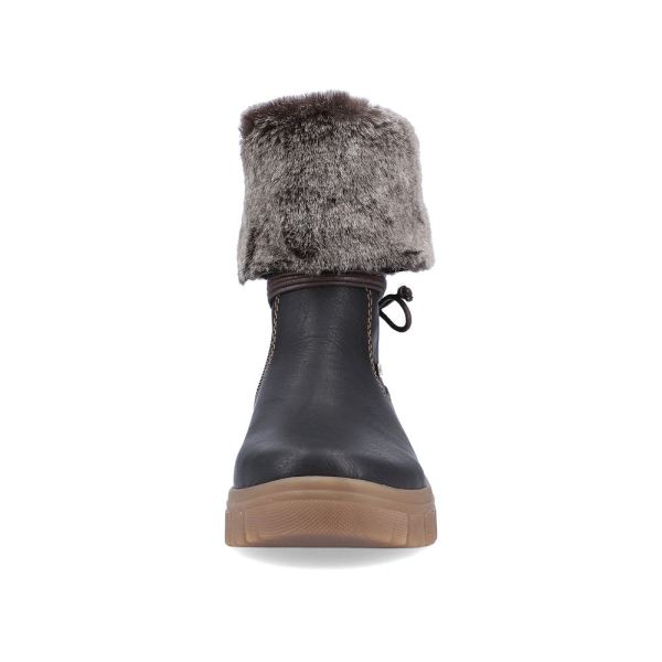 Remonte Synthetic leather Women's mid height boots| D0E70 Mid-height Boots - Black | Free Delivery