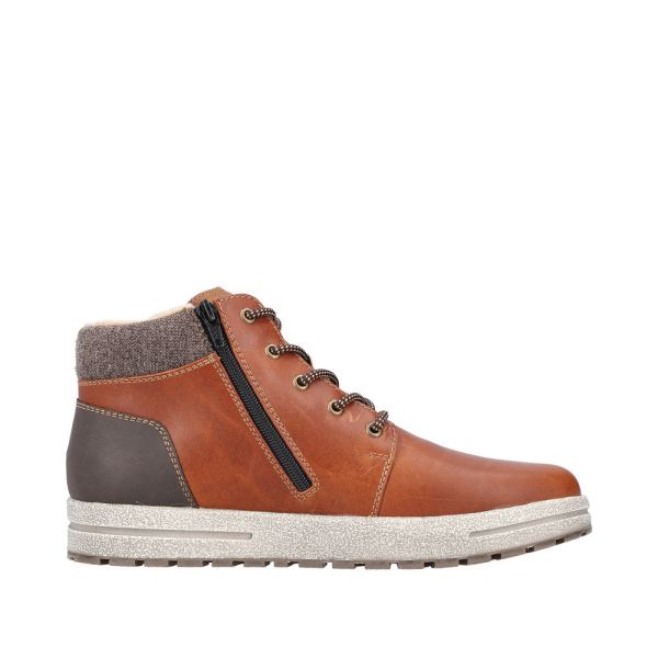 Rieker Synthetic Material Men's Boots | 30741 Ankle Boots - Brown | Free Delivery