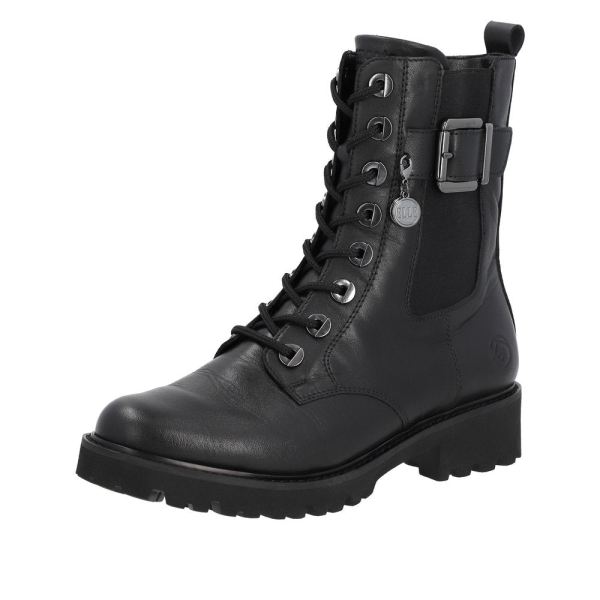 Remonte Leather Women's mid height boots| D8668 Mid-height Boots - Black | Free Delivery