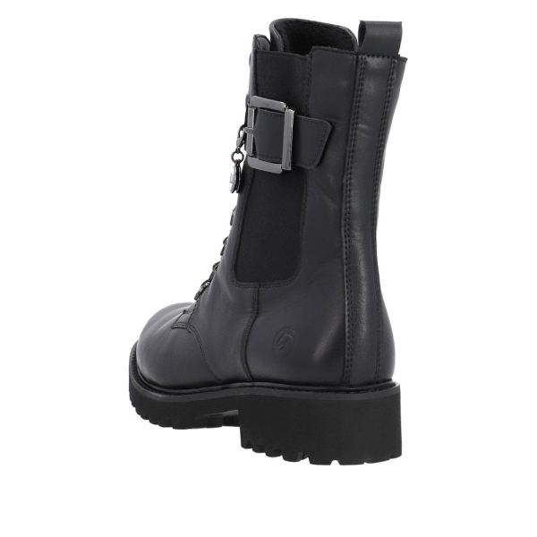 Remonte Leather Women's mid height boots| D8668 Mid-height Boots - Black | Free Delivery