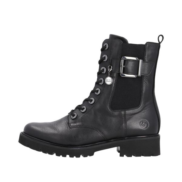 Remonte Leather Women's mid height boots| D8668 Mid-height Boots - Black | Free Delivery