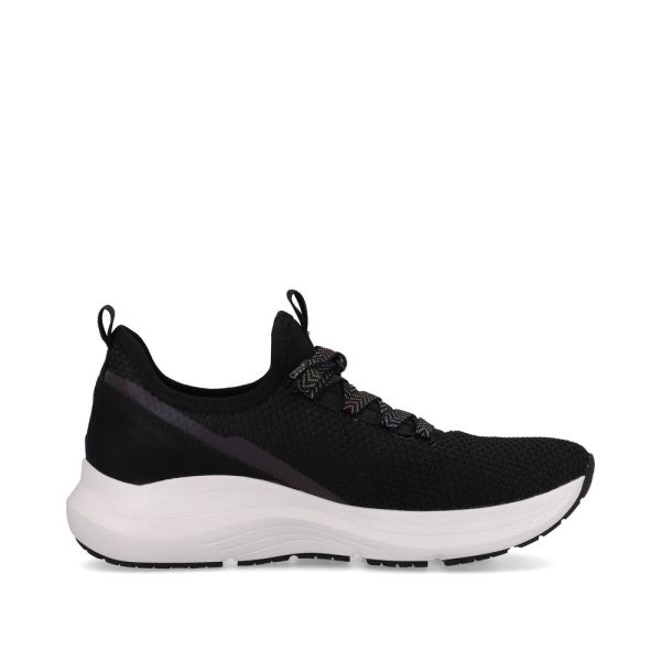 Rieker EVOLUTION Women's shoes | Style 42109 Athletic Slip-on - Black | Free Delivery