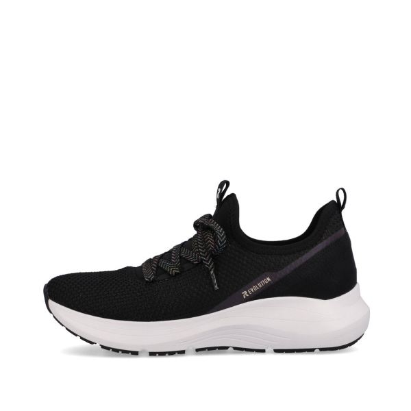 Rieker EVOLUTION Women's shoes | Style 42109 Athletic Slip-on - Black | Free Delivery