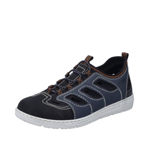 Rieker Men's shoes | Style 08665 Athletic Trekking - Blue Combination | Free Delivery