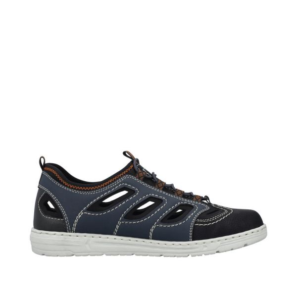 Rieker Men's shoes | Style 08665 Athletic Trekking - Blue Combination | Free Delivery