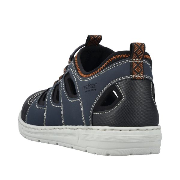 Rieker Men's shoes | Style 08665 Athletic Trekking - Blue Combination | Free Delivery