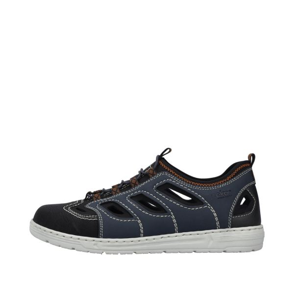 Rieker Men's shoes | Style 08665 Athletic Trekking - Blue Combination | Free Delivery