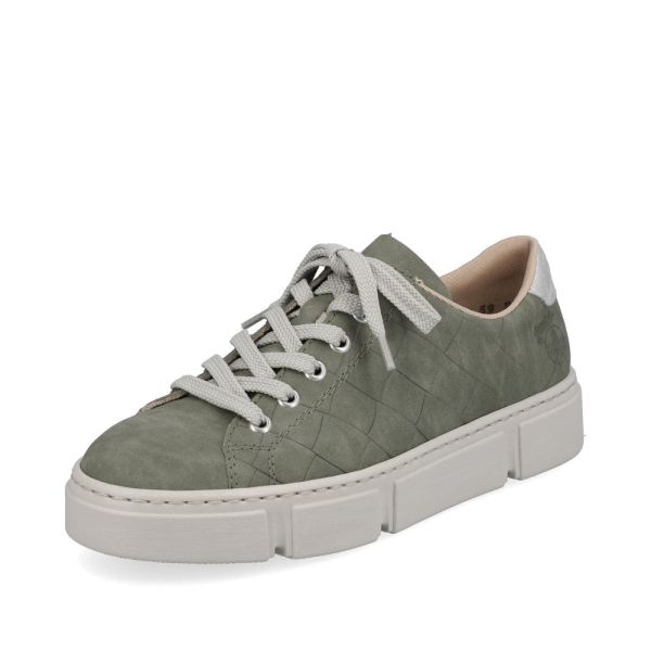 Rieker Women's shoes | Style N59W2 Athletic Lace-up - Green | Free Delivery