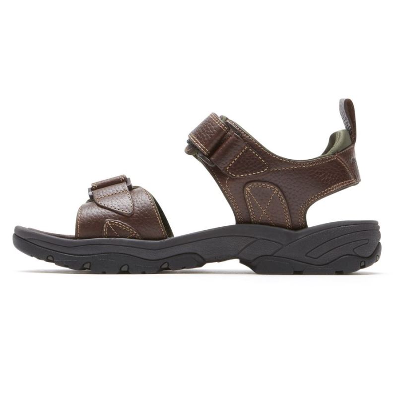 ROCKPORT - MEN'S SPRINGBORO ROCKLAKE SANDAL-BROWN