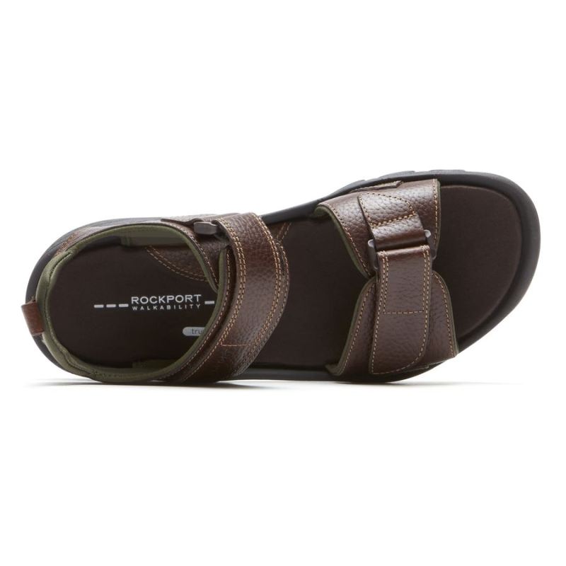 ROCKPORT - MEN'S SPRINGBORO ROCKLAKE SANDAL-BROWN