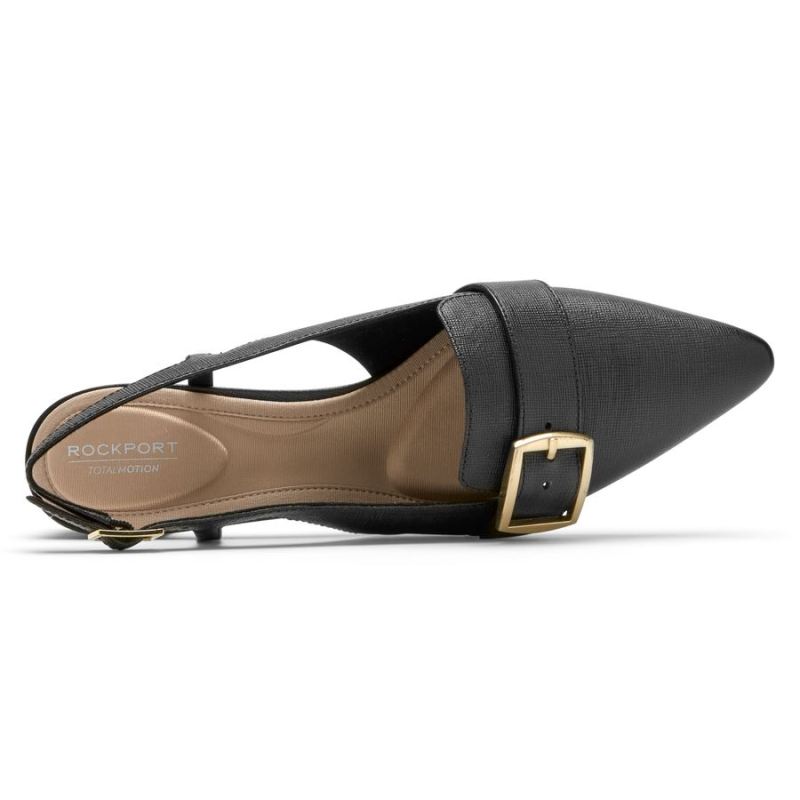 ROCKPORT - WOMEN'S TOTAL MOTION GRACIE BUCKLE HEEL-BLACK