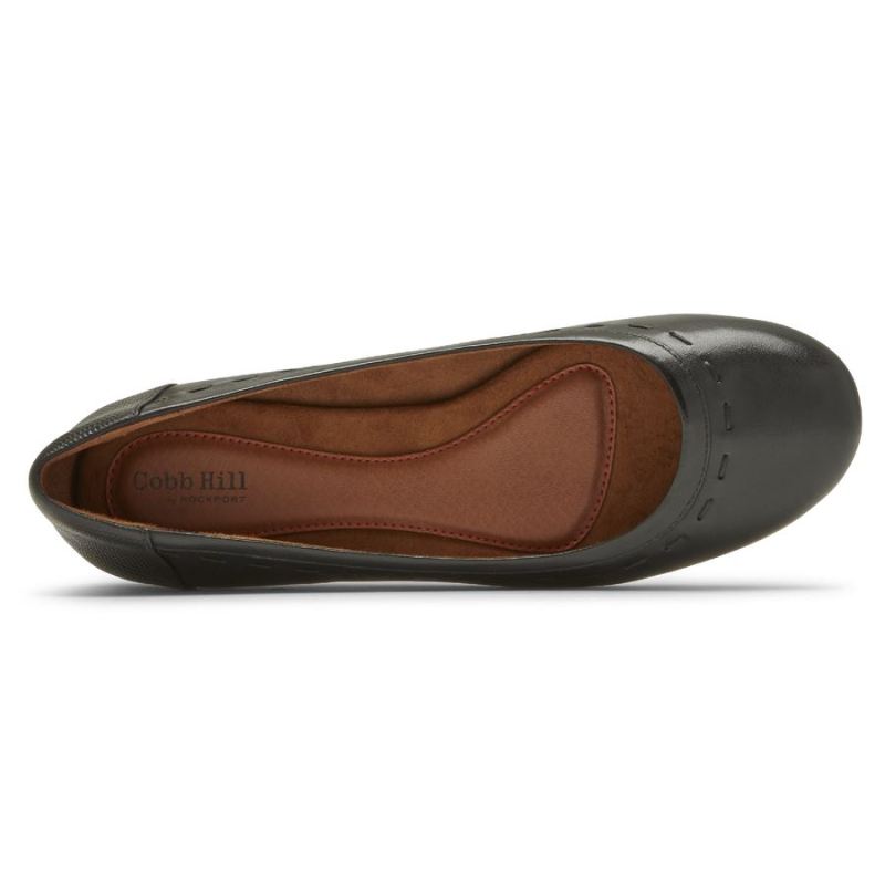 ROCKPORT - WOMEN'S COBB HILL MAIIKA BALLET FLAT-BLACK