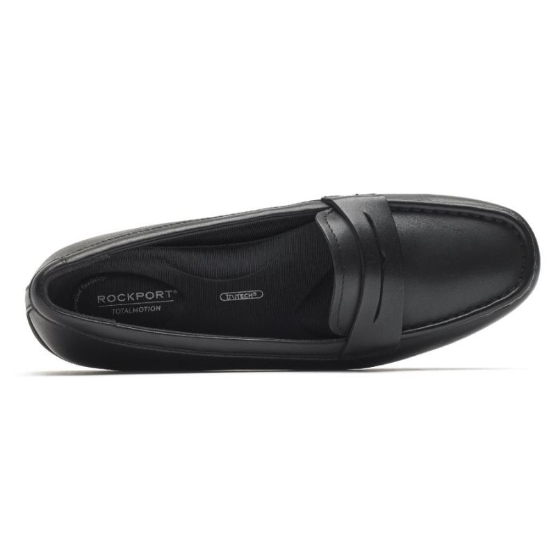 ROCKPORT - WOMEN'S TOTAL MOTION DRIVER PENNY LOAFER-BLACK