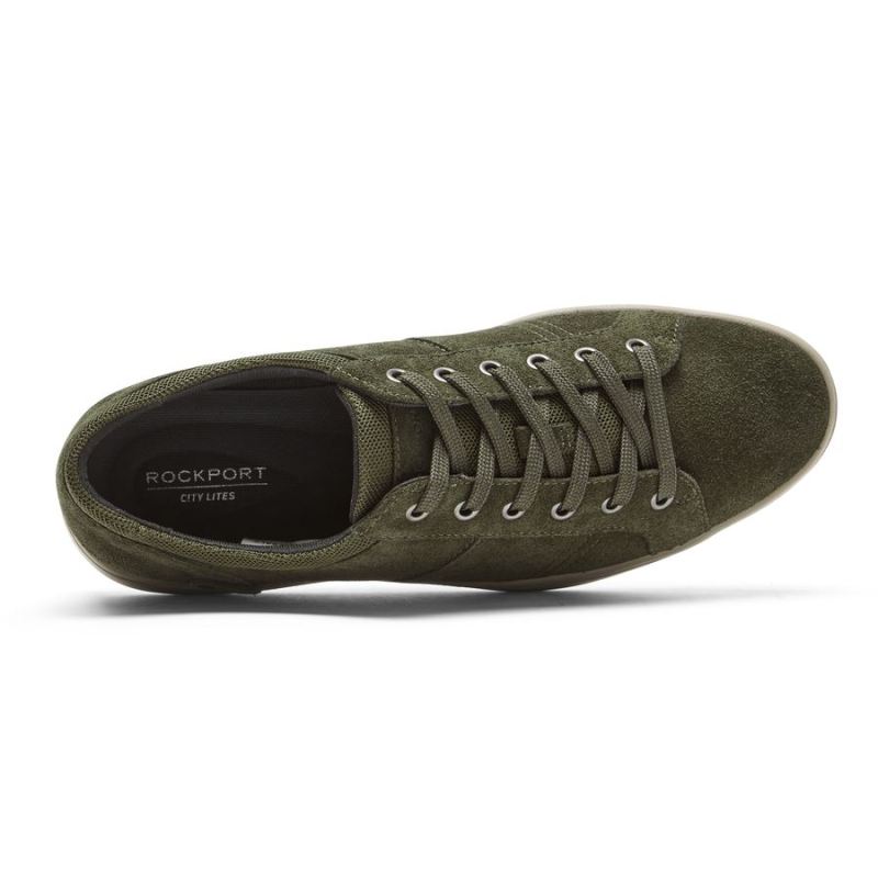 ROCKPORT - MEN'S COLLE TIE SNEAKER-OLIVE SUEDE