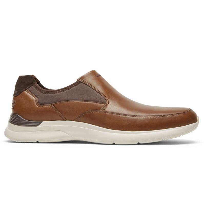 ROCKPORT - MEN'S TOTAL MOTION ACTIVE SLIP-ON SNEAKER-TAN