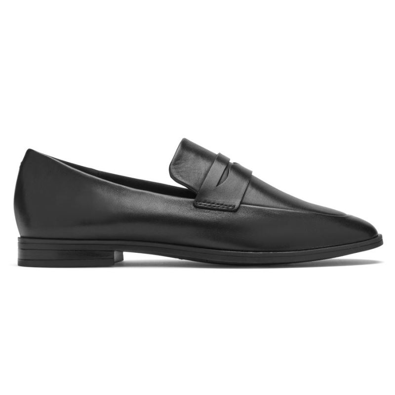 ROCKPORT - WOMEN'S PERPETUA CLASSIC PENNY LOAFER-BLACK