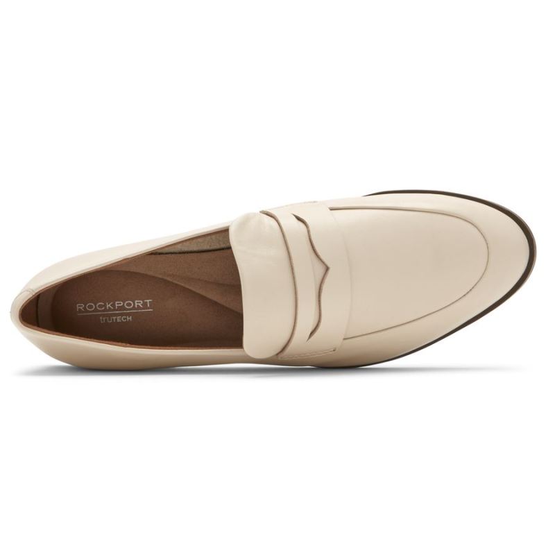 ROCKPORT - WOMEN'S PERPETUA CLASSIC PENNY LOAFER-VANILLA