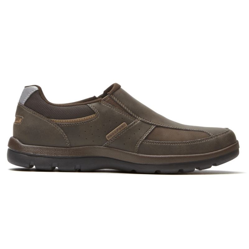 ROCKPORT - GET YOUR KICKS SLIP-ON-BROWN