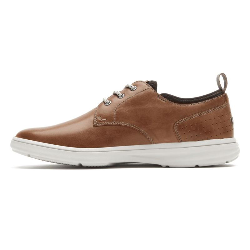 ROCKPORT - MEN'S ZADEN PLAIN TOE OXFORD-BOSTON TAN LEATHER