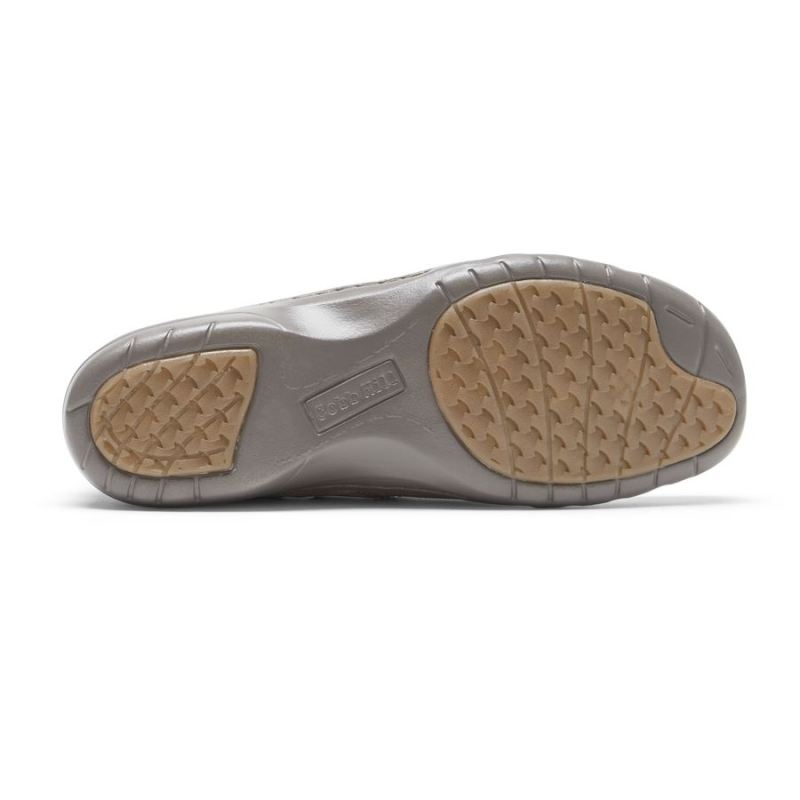 ROCKPORT - WOMEN'S COBB HILL PENFIELD SLIP-ON-STONE