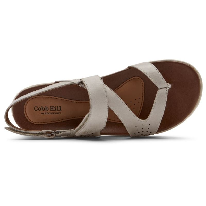 ROCKPORT - WOMEN'S COBB HILL RUBEY THONG SANDAL-WHITE