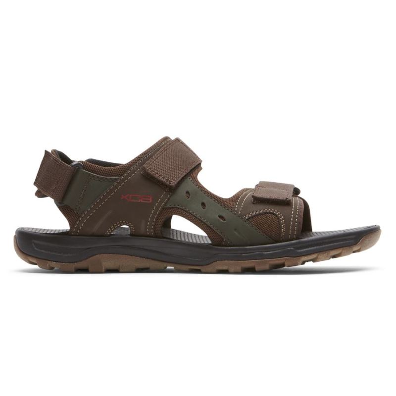 ROCKPORT - MEN'S XCS TRAIL TECHNIQUE ADJUSTABLE SANDAL-BROWN MULTI