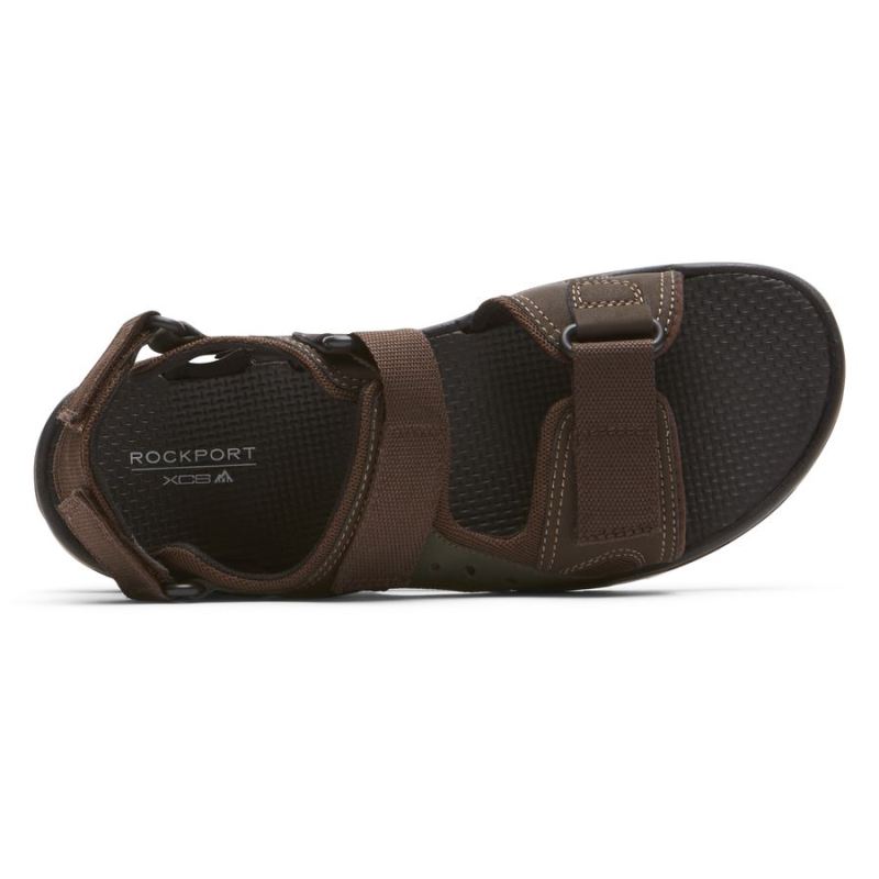 ROCKPORT - MEN'S XCS TRAIL TECHNIQUE ADJUSTABLE SANDAL-BROWN MULTI