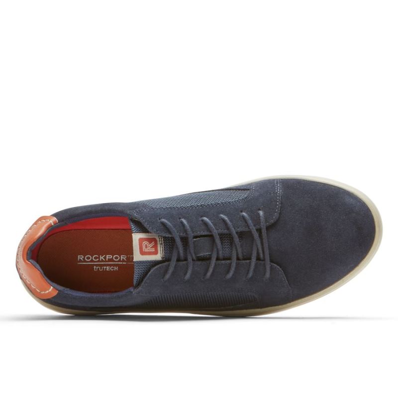 ROCKPORT - MEN'S CALDWELL CUPSOLE SNEAKER-NEW DRESS BLUES SUEDE/MESH