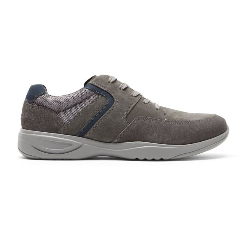 ROCKPORT - MEN'S METRO PATH SNEAKER-STEEL GREY NUBUCK/SUEDE