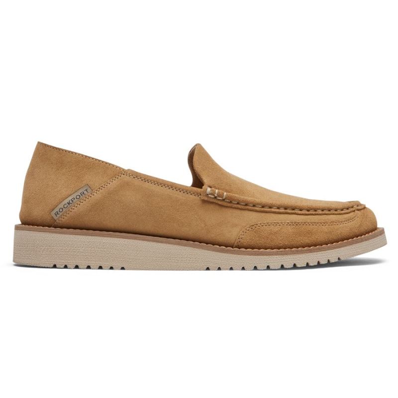 ROCKPORT - MEN'S AXELROD CRUSHBACK SLIP-ON-VICUNA NUBUCK