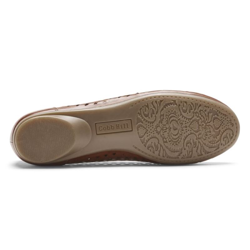 ROCKPORT - WOMEN'S COBB HILL MAIIKA WOVEN SLIP-ON-TAN LEATHER