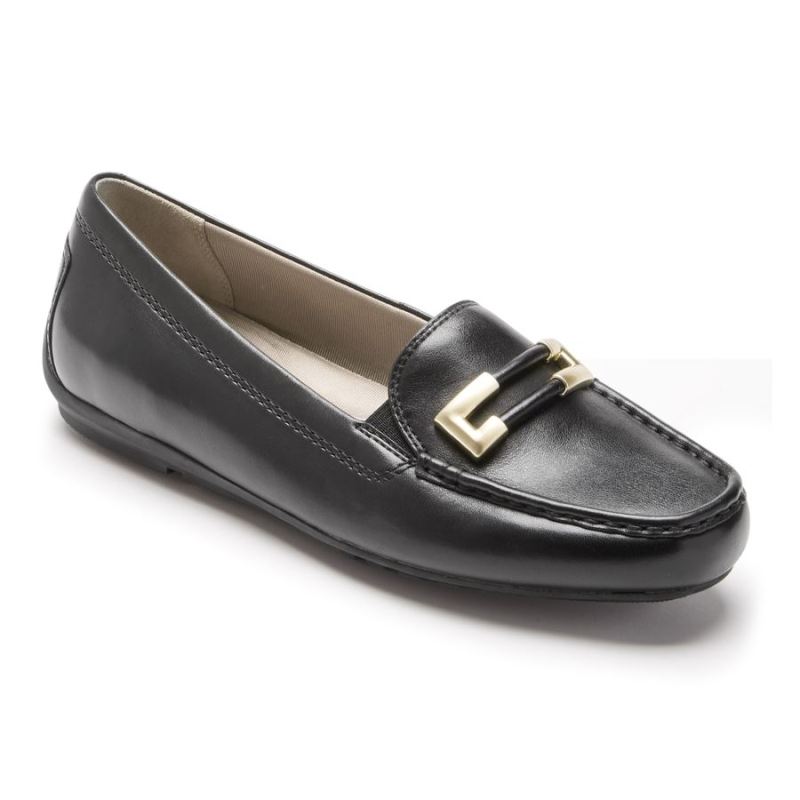 ROCKPORT - WOMEN'S TOTAL MOTION DRIVER ORNAMENT LOAFER-BLACK