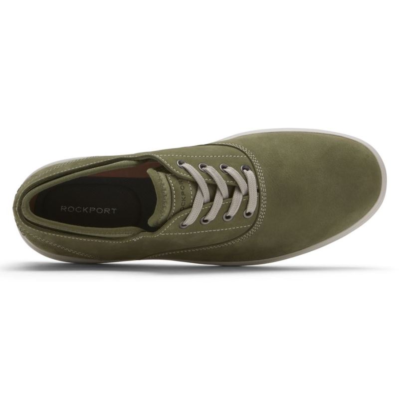 ROCKPORT - MEN'S ZADEN CVO SNEAKER-OLIVE NUBUCK