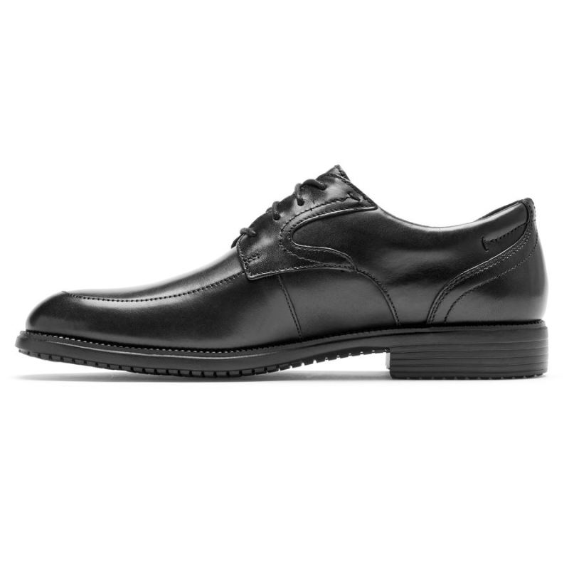 ROCKPORT - MEN'S TOTAL MOTION DRESSPORT APRON TOE OXFORD-BLACK