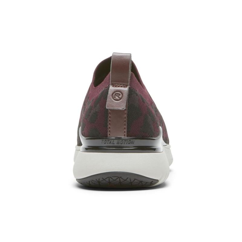 ROCKPORT - WOMEN'S TOTAL MOTION SPORT HIGH SLIP-ON-OXBLOOD LEOPARD