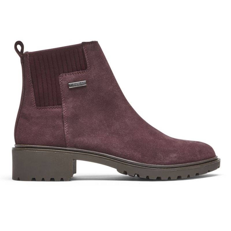 ROCKPORT - WOMEN'S RYLEIGH CHELSEA BOOT-WATERPROOF-OXBLOOD