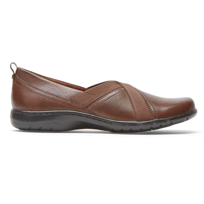 ROCKPORT - WOMEN'S COBB HILL PENFIELD SLIP-ON-BARK