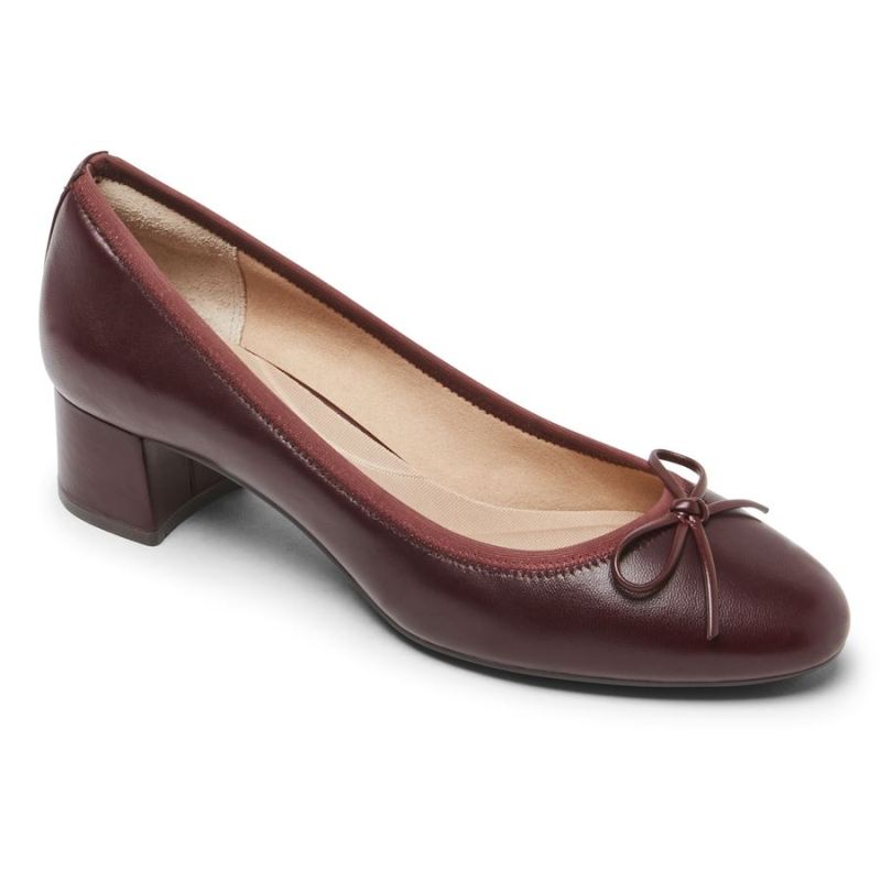 ROCKPORT - WOMEN'S TOTAL MOTION SYDNEY BOW PUMP-OXBLOOD