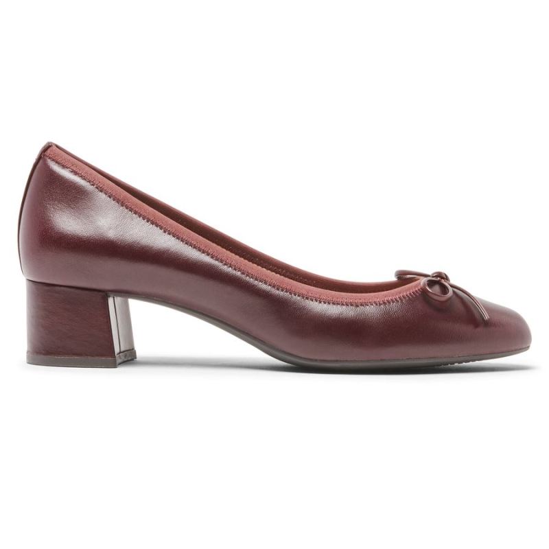 ROCKPORT - WOMEN'S TOTAL MOTION SYDNEY BOW PUMP-OXBLOOD