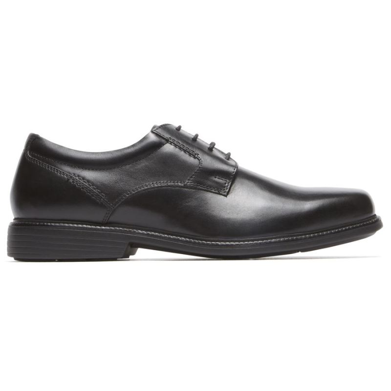 ROCKPORT - MEN'S CHARLES ROAD PLAIN TOE OXFORD-BLACK