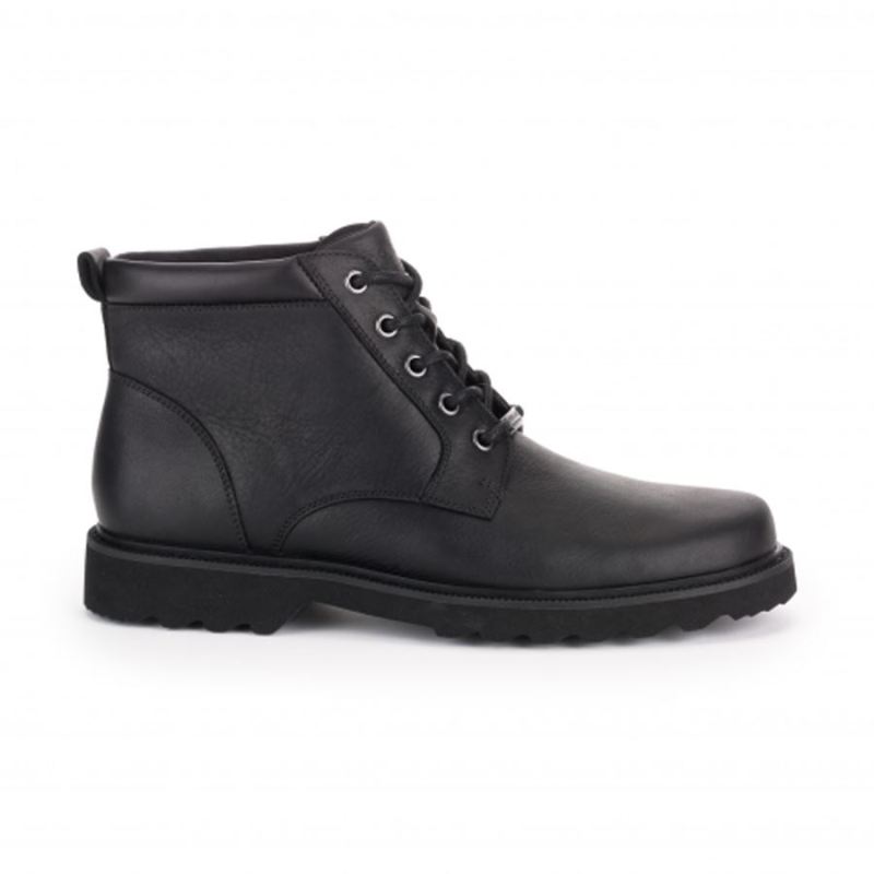 ROCKPORT - MEN'S NORTHFIELD WATERPROOF PLAIN TOE BOOT-BLACK