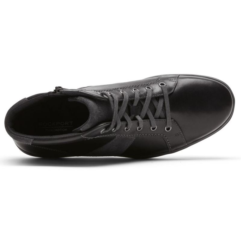 ROCKPORT - MEN'S TOTAL MOTION LITE ZIP SNEAKER-BLACK