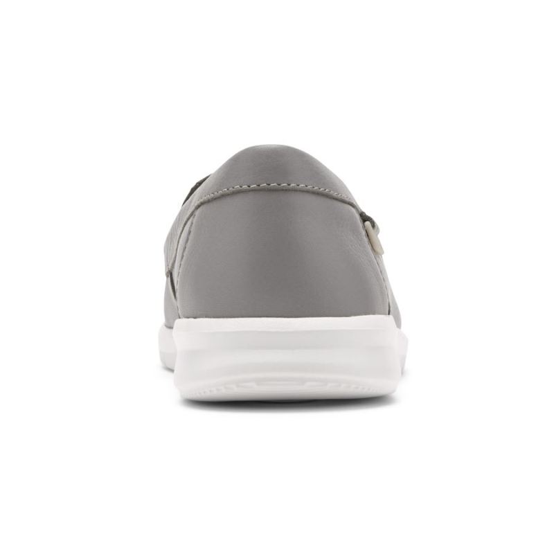 ROCKPORT - WOMEN'S AYVA WASHABLE LOAFER-HEATHER GREY WASHABLE LEATHER