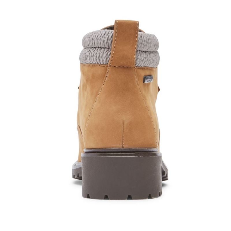 ROCKPORT - WOMEN'S RYLEIGH HIKER BOOT-WATERPROOF-CASHEW