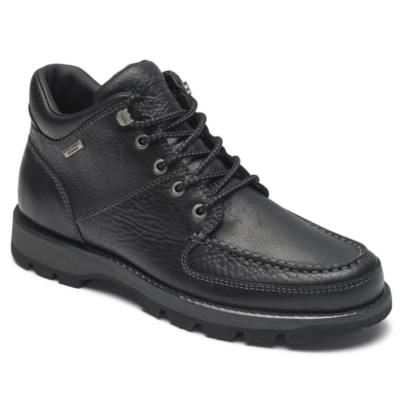 ROCKPORT - MEN'S UMBWE II WATERPROOF CHUKKA BOOT-BLACK LEATHER